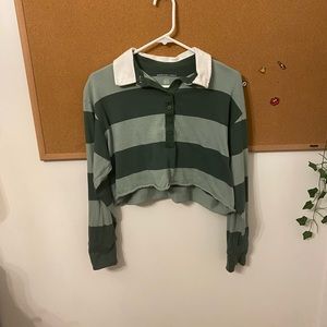 Cropped Collared Shirt from American Eagle